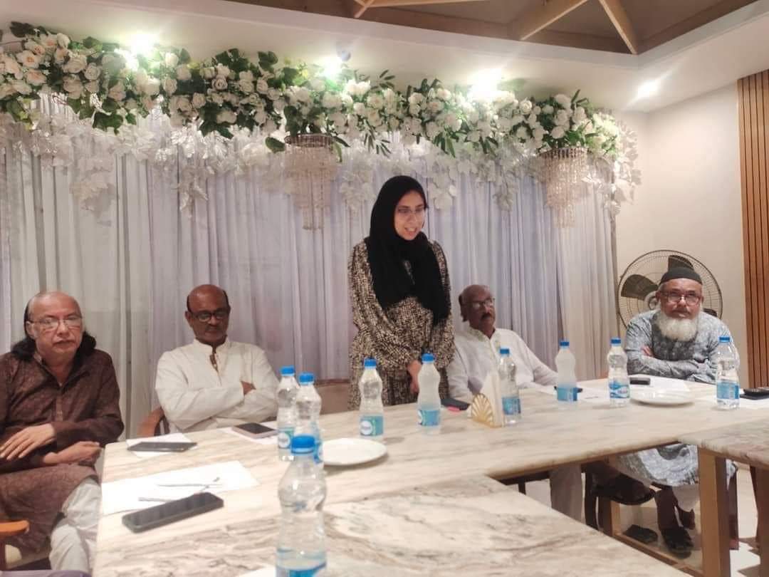 বড়লেখায় সাংবাদিকদের সাথে ব্যারিস্টার জহরত আদিব’র মতবিনিময়